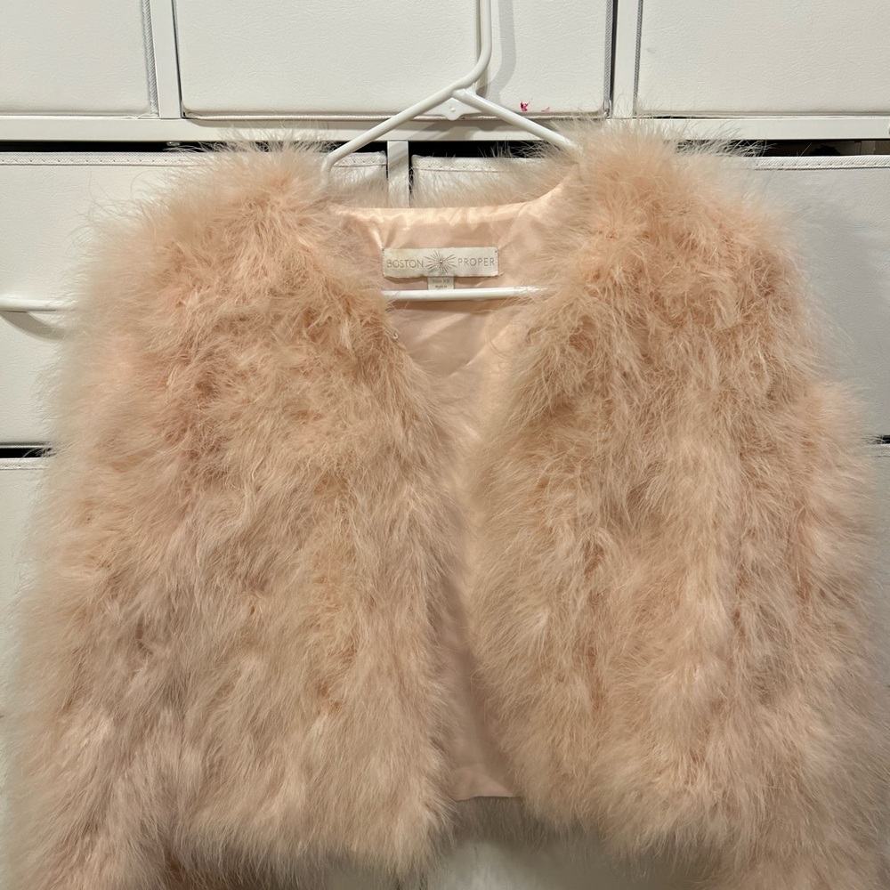 Sold Boston Proper Feather Jacket